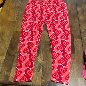 Red Heart Patterned LuLaRoe Leggings